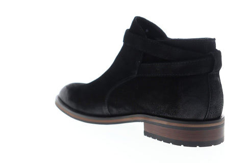 English Laundry Formby EK531S50 Mens Black Suede Strap Chelsea Boots Shoes