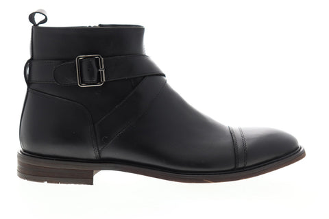 English Laundry Edmond EK545S67 Mens Black Leather Casual Dress Boots Shoes