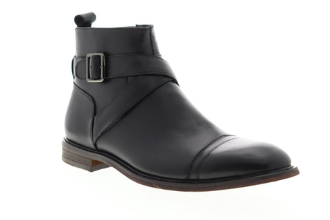 English Laundry Edmond EK545S67 Mens Black Leather Casual Dress Boots Shoes