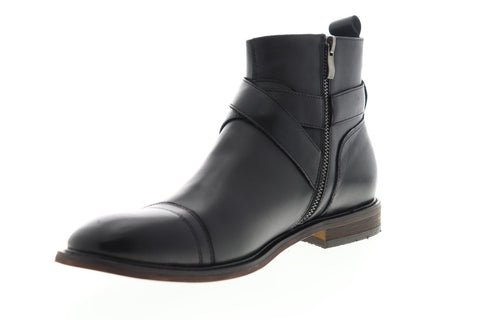 English Laundry Edmond EK545S67 Mens Black Leather Casual Dress Boots Shoes
