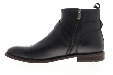 English Laundry Edmond EK545S67 Mens Black Leather Casual Dress Boots Shoes
