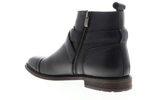 English Laundry Edmond EK545S67 Mens Black Leather Casual Dress Boots Shoes