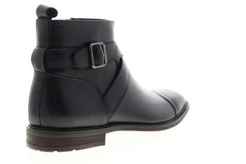 English Laundry Edmond EK545S67 Mens Black Leather Casual Dress Boots Shoes