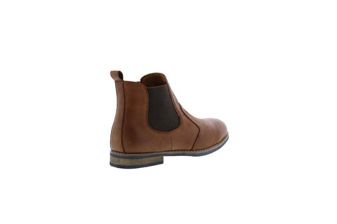 English Laundry Thurston EL2509B Mens Brown Leather Slip On Chelsea Boots