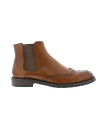 English Laundry Lawson EL2603B Mens Brown Leather Slip On Chelsea Boots