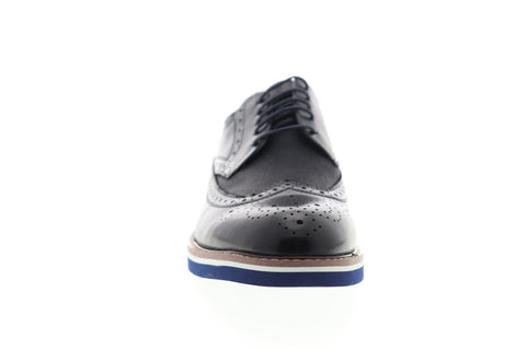 English Laundry Balham ELC2043 Mens Blue Leather Dress Lace Up Oxfords Shoes