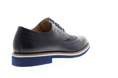 English Laundry Balham ELC2043 Mens Blue Leather Dress Lace Up Oxfords Shoes