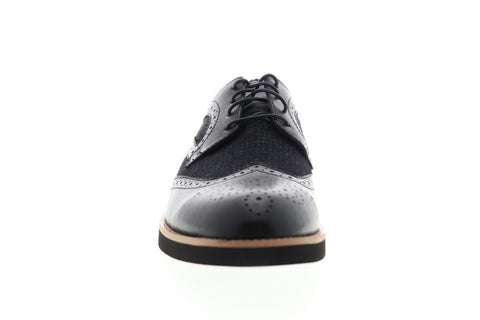 English Laundry Bolton ELC2151 Mens Black Leather Casual Lace Up Oxfords Shoes
