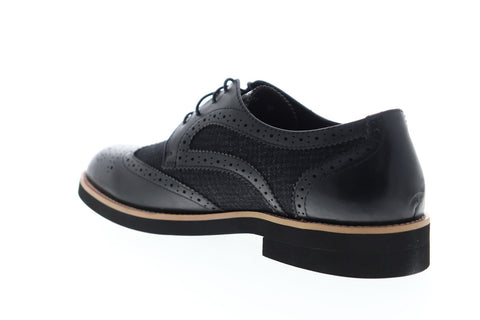 English Laundry Bolton ELC2151 Mens Black Leather Casual Lace Up Oxfords Shoes