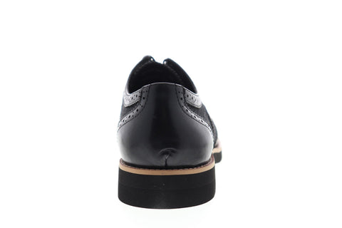English Laundry Bolton ELC2151 Mens Black Leather Casual Lace Up Oxfords Shoes
