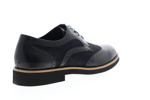 English Laundry Bolton ELC2151 Mens Black Leather Casual Lace Up Oxfords Shoes