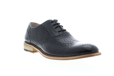 English Laundry Joseph ELC2174 Mens Black Leather Dress Lace Up Oxfords Shoes