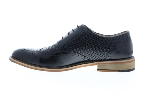 English Laundry Joseph ELC2174 Mens Black Leather Dress Lace Up Oxfords Shoes