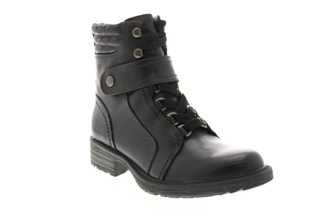 Earth Inc. Everest Alpine Womens Black Leather Zipper Casual Dress Boots
