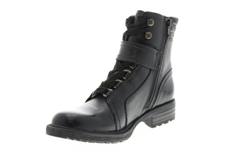Earth Inc. Everest Alpine Womens Black Leather Zipper Casual Dress Boots