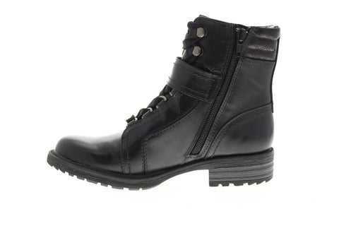 Earth Inc. Everest Alpine Womens Black Leather Zipper Casual Dress Boots