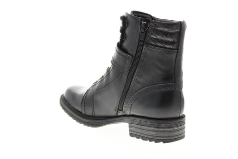 Earth Inc. Everest Alpine Womens Black Leather Zipper Casual Dress Boots