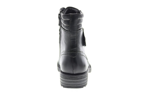 Earth Inc. Everest Alpine Womens Black Leather Zipper Casual Dress Boots