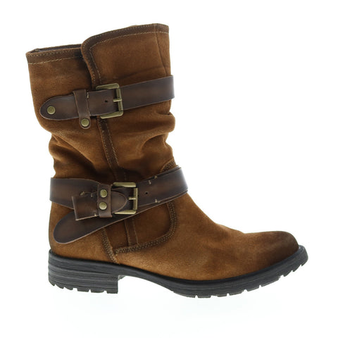 Earth Inc. Everwood Suede Mid Boot Womens Brown Suede Mid Calf Boots