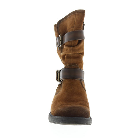 Earth Inc. Everwood Suede Mid Boot Womens Brown Suede Mid Calf Boots