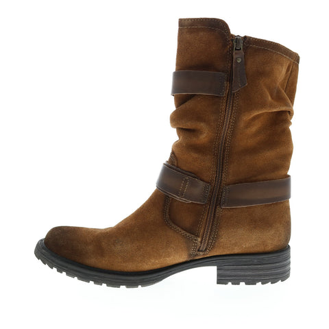 Earth Inc. Everwood Suede Mid Boot Womens Brown Suede Mid Calf Boots