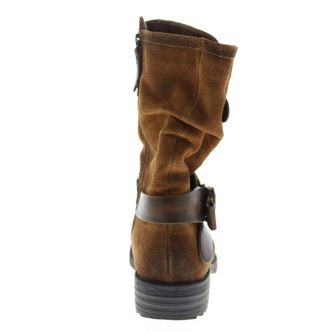 Earth Inc. Everwood Suede Mid Boot Womens Brown Suede Mid Calf Boots