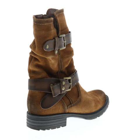 Earth Inc. Everwood Suede Mid Boot Womens Brown Suede Mid Calf Boots