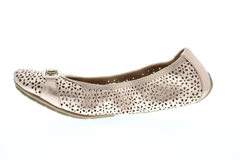 Me Too Luna Perf Ballerina EG27720-RSGLD Womens Pink Ballet Flats Shoes