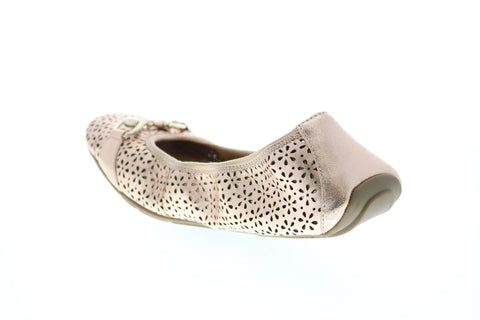 Me Too Luna Perf Ballerina EG27720-RSGLD Womens Pink Ballet Flats Shoes