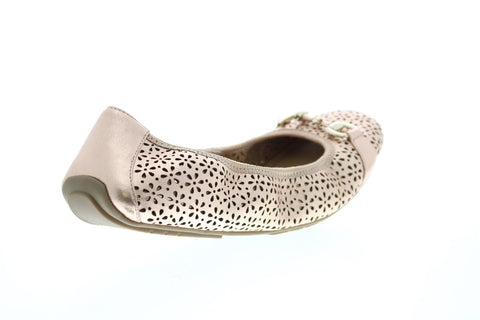 Me Too Luna Perf Ballerina EG27720-RSGLD Womens Pink Ballet Flats Shoes