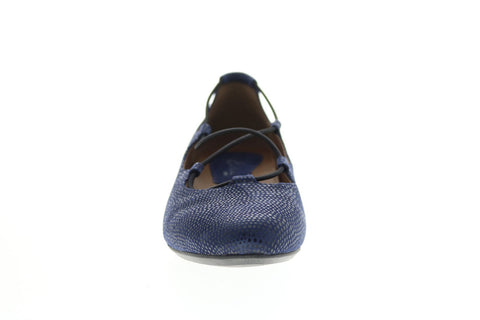 Earthies Essen Printed ESSEN PRINTED-NVY Womens Blue Ballet Flats Shoes