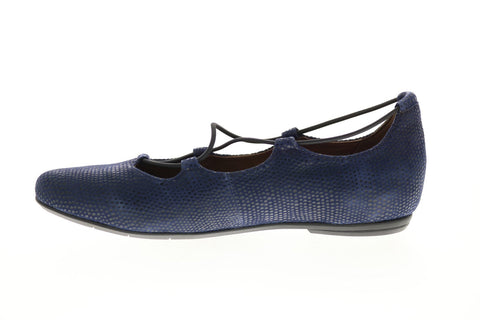 Earthies Essen Printed ESSEN PRINTED-NVY Womens Blue Ballet Flats Shoes