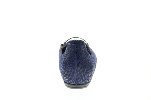 Earthies Essen Printed ESSEN PRINTED-NVY Womens Blue Ballet Flats Shoes