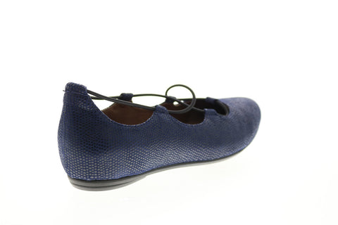 Earthies Essen Printed ESSEN PRINTED-NVY Womens Blue Ballet Flats Shoes