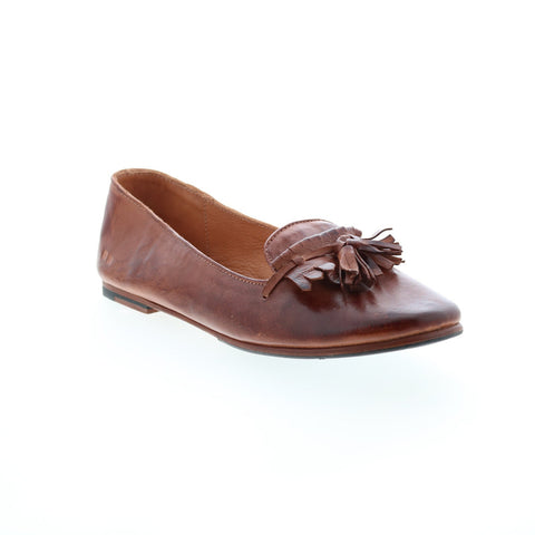 BedStu Suzanne F301614 Womens Brown Leather Slip On Loafer Flats Shoes