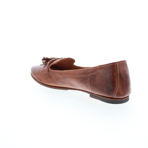 BedStu Suzanne F301614 Womens Brown Leather Slip On Loafer Flats Shoes