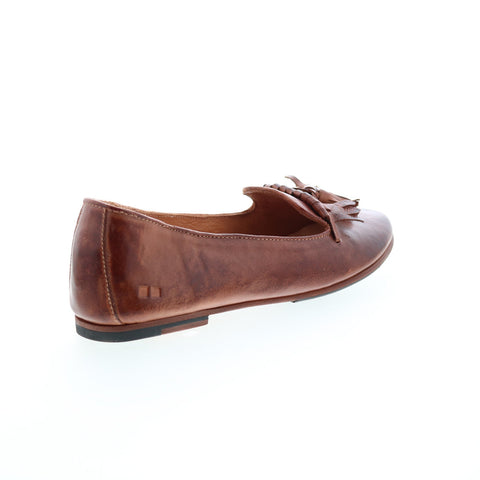 BedStu Suzanne F301614 Womens Brown Leather Slip On Loafer Flats Shoes