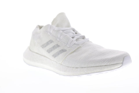Adidas Pureboost Go Mens White Textile Low Top Lace Up Sneakers Shoes