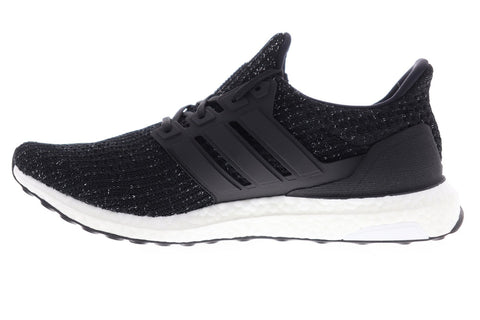 Adidas Ultra Boost F36153 Mens Black Canvas Lace Up Athletic Running Shoes