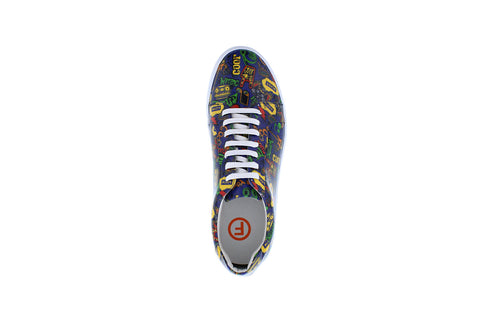 French Connection Rocket FC7191L Mens Blue Leather Lifestyle Sneakers Shoes