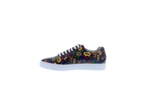 French Connection Rocket FC7191L Mens Blue Leather Lifestyle Sneakers Shoes