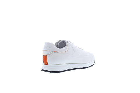 French Connection Rick FC7197L Mens White Leather Lifestyle Sneakers Shoes
