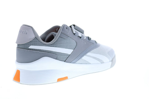 Reebok Lifter Pr II FU7983 Mens Gray Canvas Athletic Weightlifting Shoes