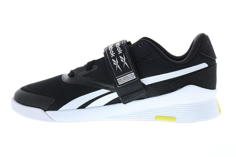 Reebok Lifter Pr II FU9444 Mens Black Canvas Athletic Weightlifting Shoes