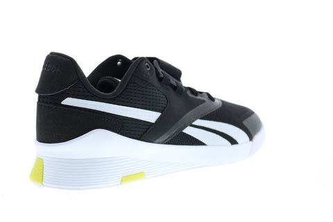 Reebok Lifter Pr II FU9444 Mens Black Canvas Athletic Weightlifting Shoes