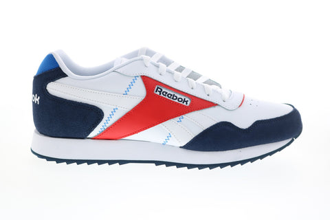 Reebok Classic Harman Run Ripple FV0230 Mens White Leather Lifestyle Sneakers Shoes