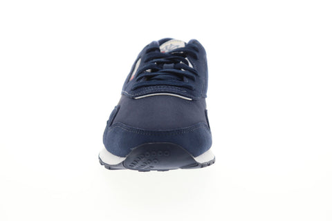 Reebok Classic Nylon FV1595 Mens Blue Nylon Lace Up Low Top Sneakers Shoes