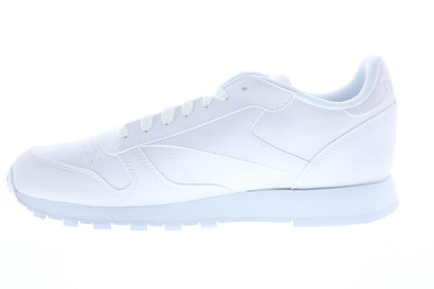 Reebok Classic Leather FV2107 Mens White Lace Up Lifestyle Sneakers Shoes