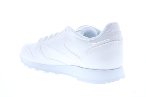 Reebok Classic Leather FV2107 Mens White Lace Up Lifestyle Sneakers Shoes