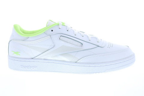 Reebok Club C 85 FV2139 Mens White Leather Lace Up Lifestyle Sneakers Shoes